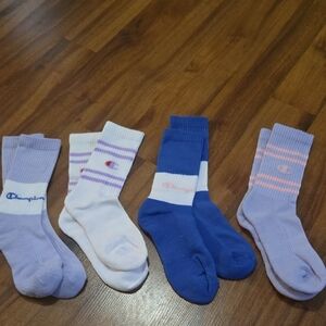Champion Men's Athletic Socks - Blue, White, Purple, Pink